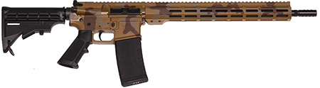 [638457792751] Great Lakes Firearms GL15223MSAH AR-15 Mission 223 Wylde 30+1 16", Sahara Camo Rec/15" M-Lok Handguard, Black Carbine Stock  &  A2 Grip, Muzzle Brake