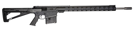 [638457792805] Great Lakes Firearms GL10LA300SSBLK AR-10  300 Win Mag 5+1 24", Black, 20" M-Lok Handguard Fixed Hogue OverMolded Stock, A2 Grip, Muzzle Brake