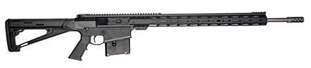 [638457793000] Great Lakes Firearms GL10LA270SSBLK AR-10  270 Win 5+1 24", Black, 20" M-Lok Handguard Fixed Hogue OverMolded Stock, A2 Grip, Muzzle Brake
