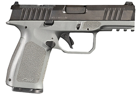 [860011125822] Rost Martin RM1CGRYOSP RM1C  9mm Luger 17+1 4" Black Match Grade Barrel, Black Tenifer Optic Ready/Serrated Steel Slide, Stone Gray Polymer Frame w/Picatinny Rail, Textured Grip, Ambidextrous