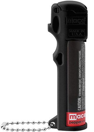 [843925007255] Mace 80725 Personal Pepper Spray Range 12ft Black Includes Keychain