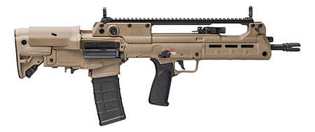 [706397969486] Springfield Armory HL916556F Hellion Bullpup 5.56x45mm NATO 30+1 16", FDE, 4 Prong Flash Hider, 5 Position Adjustable Stock w/Cheek Riser, Black Bravo Mod 3 Grip, Ambi Controls/Reversible Case Ejector