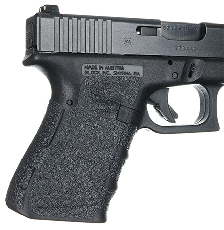 [812308020280] Talon Grips 104R Adhesive Grip  Compatible w/Glock Gen1-3 Glock 19/23/25/32/38, Black Textured Rubber