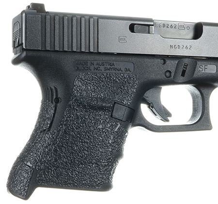 [812308020402] Talon Grips 107R Adhesive Grip  Compatible w/ Glock 29SF/30SF/30S/36 Gen3, Black Textured Rubber