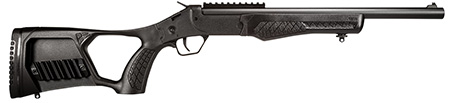 [754908288106] Rossi SSPS45-BK Tuffy Single Shot 45 Colt (LC)/410 Gauge (3" Chamber) 1rd 16.50", Black, Thumbhole Pistol Grip Stock with Shell Holder, Overmolded Grip, Front Iron Sight, Optics Mount