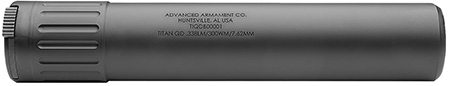 [850036491903] ADVANCED ARMAMENT COMPANY 65041 Silencer Titan-QD 338 Lapua Mag/8.6 Blackout Black Cerakote