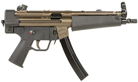 [897903003753] PTR 604 9CT Classic 9mm Luger 20+1 8.86", Bronze Rec, Black Polymer Furniture, 3-Lug Adapter, Rotary/Hooded Sights