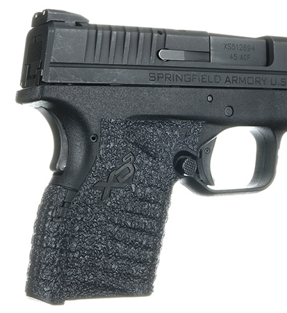 [812308020808] Talon Grips 207R Adhesive Grip  Textured Black Rubber for Springfield XD-S 9,40,45 with Small Backstrap