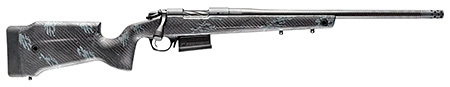 [043125017300] Bergara Rifles B14S754CF B-14 Crest 22-250 Rem 5+1 20" Sniper Gray Cerakote Fluted Barrel, Steel Receiver, Fixed Carbon Fiber Black  &  Gray Sponge Stock