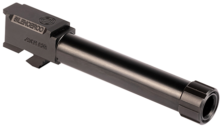 [817272018370] SilencerCo AC1757 Glock  40 S&W 4.50" Threaded Black Nitride Stainless Steel, Fits Glock 23