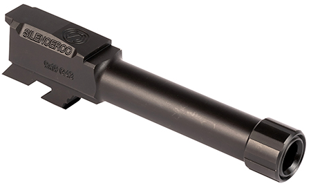 [816413027837] SilencerCo AC5049 Threaded Barrel  3.70" 9mm Luger, Black Nitride Stainless Steel, Fits Glock 43/43X