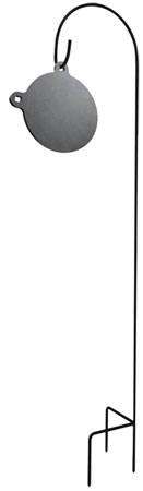 [604544621860] Champion Targets 44100 Shepard's Hook Holder Black Standing Steel For Center Mass AR500 Steel Targets