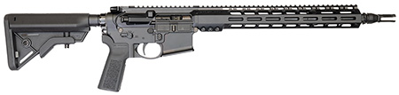 [644625481631] Sons Of Liberty Gun Works BROADSWORD896MAX16 Broadsword  6mm MAX Black Hardcoat Anodize Picatinny Rail Receiver, M-LOK Handguard, B5 Bravo Black Synthetic Stock