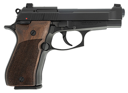 [723551444528] Tisas 11000103 Fatih  380 ACP 13+1 3.94" Black Steel Barrel, Black Cerakote Serrated Steel Slide, Black Cerakote Aluminum Frame w/Beavertail, Wood Grip, Ambidextrous Safety