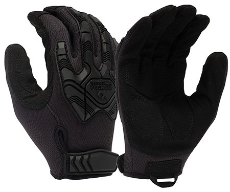[810048739899] Pyramex VGTG40BXL Impact Operator Heavy-Duty Black Synthetic Leather XL Hook  &  Loop