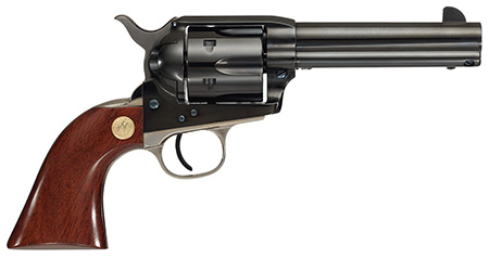 [844234239498] Cimarron MP400B1401 Pistoleer  357 Mag 6 Shot 4.75" Blued Rifled Steel Barrel  &  Cylinder, Blued Steel Frame w/Nickel Backstrap  &  Triggerguard, Walnut Grip, Exposed Hammer