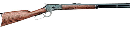 [814230015518] Cimarron AS611 1892 Cogburn Carbine 45 Colt (LC) 10+1 20" Blued Octagon Barrel, Color Case Hardened Receiver, Walnut Furniture