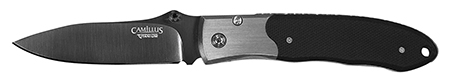 [016162186711] Camillus 18671 Pristine  3" Folding Drop Point Plain Black VG-10 Carbonitride Titanium Blade, Black/Silver G10/SS Handle