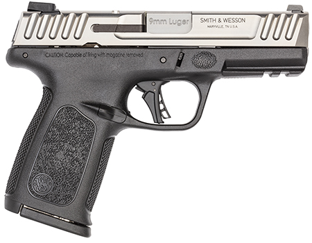 [022188896800] Smith  &  Wesson 13931 SD9 2.0  Compact Frame 9mm Luger 16+1, 4" Stainless Steel Barrel, Satin Stainless Steel Serrated Slide, Black Polymer Frame w/Picatinny Rail, Black Textured Polymer Grip