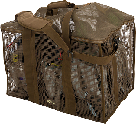 [659601326325] Drake Waterfowl DA370006M Decoy Bag Floater 6 Slot Motion Brown Vinyl-Coated Mesh