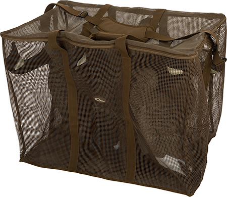 [659601326349] Drake Waterfowl DA370006G Decoy Bag Floater 6 Slot Goose Brown Vinyl-Coated Mesh
