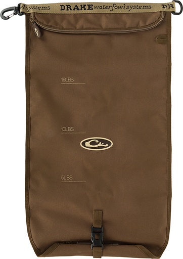 [659601318764] Drake Waterfowl GD8000BRN Travel Food Bag Gun Dog Brown 600D Polyester Draw String Closure