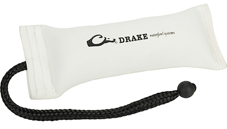 [659601276644] Drake Waterfowl GD3000WHT Firehose Bumper  White Polyester 12" Large