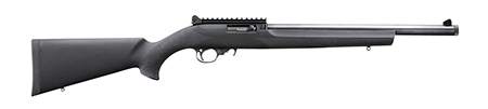 [736676311972] Ruger 31197 10/22 Carbine 22 LR 10+1 16.12" Threaded Bull Barrel, Black, Hogue Overmolded Stock, Ghost Ring Sight, Optic Mount