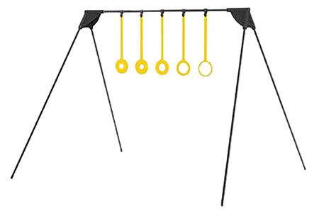 [661120750475] Caldwell 4002309 Ring Challenge Rimfire KYL Black/Yellow AR500 Steel Standing Includes 5 Rings