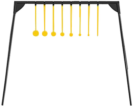 [661120750482] Caldwell 4002310 Challenge Target Rimfire KYL Black/Yellow AR500 Steel Standing Includes 8 Targets