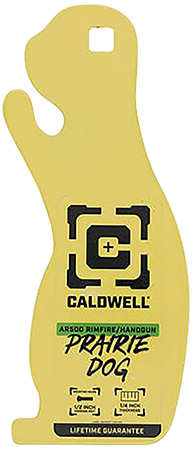 [661120750512] Caldwell 4002313   Rimfire/Handgun Yellow AR500 Steel Prairie Dog 1/4" Thick