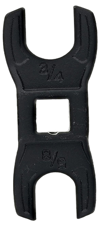 [661120749325] Wheeler 1199465 Muzzle Device  &  Buffer Tube Crowfoot Wrench Black Steel