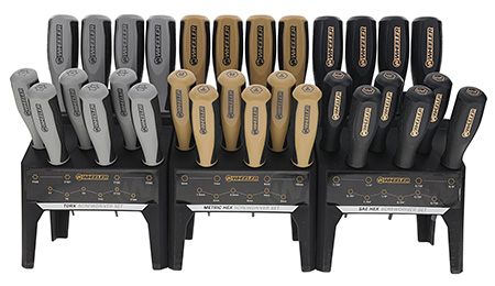 [661120750574] Wheeler 4002882 Hex/Torx Benchtop Screwdriver Set Rubber Handle 30 Pieces