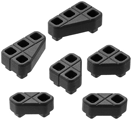 [840815145783] Magpul MAG1366-BLK DAKA Block Kit Angled, Includes 45 Degree Blocks (2), 45/90 Degree Blocks (2)  &  30/60 Degree Blocks (2), Black Polypropylene, Fits Magpul DAKA Cases/Organizer Systems