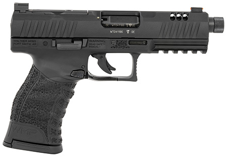 [723364224669] Walther Arms 5220303 WMP  22 Mag 10+1 4.90" Black Steel Threaded Barrel, Black Optic Ready/Serrated Slide, Black Polymer Frame w/Picatinny Rail, Textured Polymer Grip