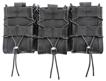 [849954019948] High Speed Gear 45DD00BK TACO Double Decker Shingle Black Nylong, Triple Shingle (3 Rifle/3 Pistol Mags), Fits MOLLE
