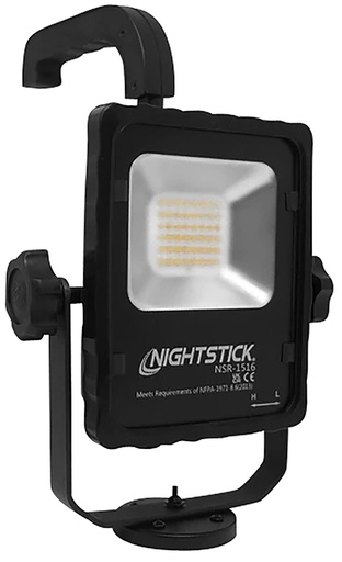 [017398808767] Nightstick NSR1516 Rechargeable LED Scene Light with Magnetic Base  Black