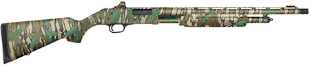 [015813543422] Mossberg 54342 500 Turkey 20 Gauge 5+1 3" 20", Mossy Oak Greenleaf, Optic Cut Rec, Synthetic Furniture, Fiber Optic Front Sight, X-Factor Ported Choke, Includes Holosun Red Dot
