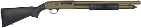 [015813507813] Mossberg 50781 590 Thunder Ranch 12 Gauge 5+1 3" 18.50" Cylinder Bore, Patriot Brown Barrel/ Optic Cut Rec, Black Synthetic Furniture, Fiber Optic Sight