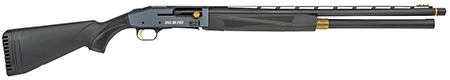[015813851442] Mossberg 85144 940 Pro JM 12 Gauge 4+1 3" 24", Tungsten Gray Optic Cut Rec, Black Synthetic Furniture, Adj. Shim Stock, Gold Oversized Controls, HiViz TriComp Sight, Ext. Chokes