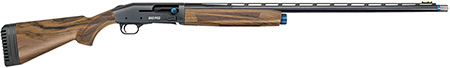 [015813851473] Mossberg 85147 940 Pro Sporting 12 Gauge 3" 4+1 30" Gloss Blued Barrel, Tungsten Gray, Fancy Walnut Furniture, Adj. Shim Stock, HiViz Fiber Optic Sight, Blue Oversized Control, Ext. Chokes