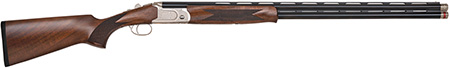 [884110754820] Mossberg 75482 Gold Reserve  Over/Under 20 Gauge 3" 2rd 30" Polished Blued Barrel, Scroll Engraved Polished Silver Rec w/Gold Inlays, Grade A Black Walnut Furniture, Brass Bead Front