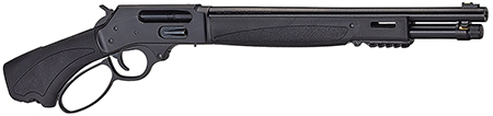 [619835500106] Henry H018XAH410 Axe  5+1 15.14" 410 Bore Blued Steel Barrel, Blued Drilled  &  Tapped Steel Receiver, Black Fixed Synthetic Stock