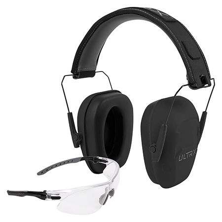 [026509078043] Allen 4157 Shield Ear  &  Eye Protection Combo 23 dB Gray