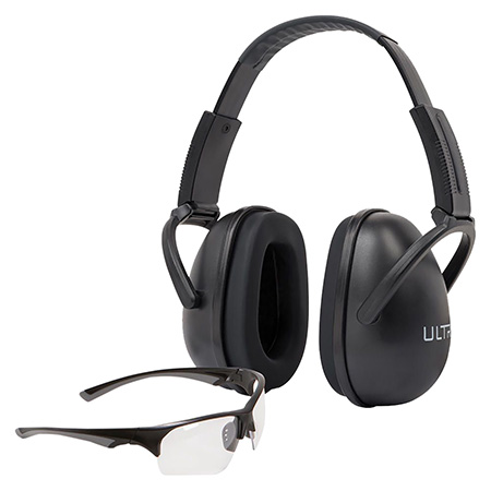 [026509078050] Allen 4158 Blocker Ear  &  Eye Protection Combo 23 dB Black
