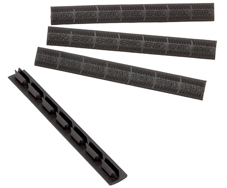 [874748008440] Ergo 4332BK WedgeLok Slot Cover  Black Rubber, 4 Slot Low Profile w/Aggressive Texture 4 Per Pack