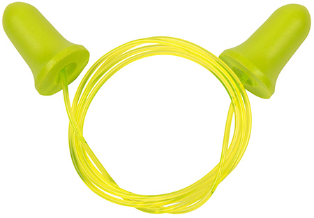 [026509077701] Allen 4119 Tethered Tapered Foam Ear Plugs 32 dB Yellow/Lime Green 5 Pair