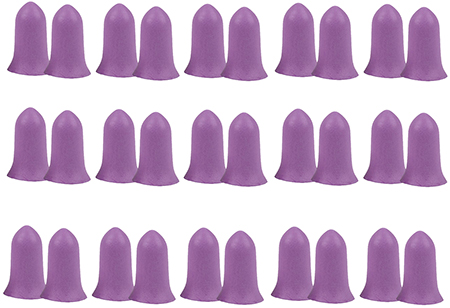 [026509077671] Allen 4134 Tapered Foam Ear Plugs 32 dB Purple 15 Pair