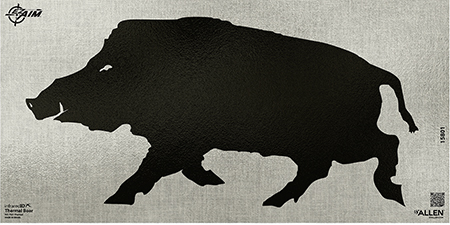 [026509076926] EZ-Aim 15801 Boar Adhesive Thermal ID Paper 24" x 12" Black/Gray