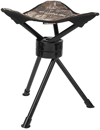 [026509076544] Vanish 5913 Swivel Tripod Stool  Realtree Edge Steel